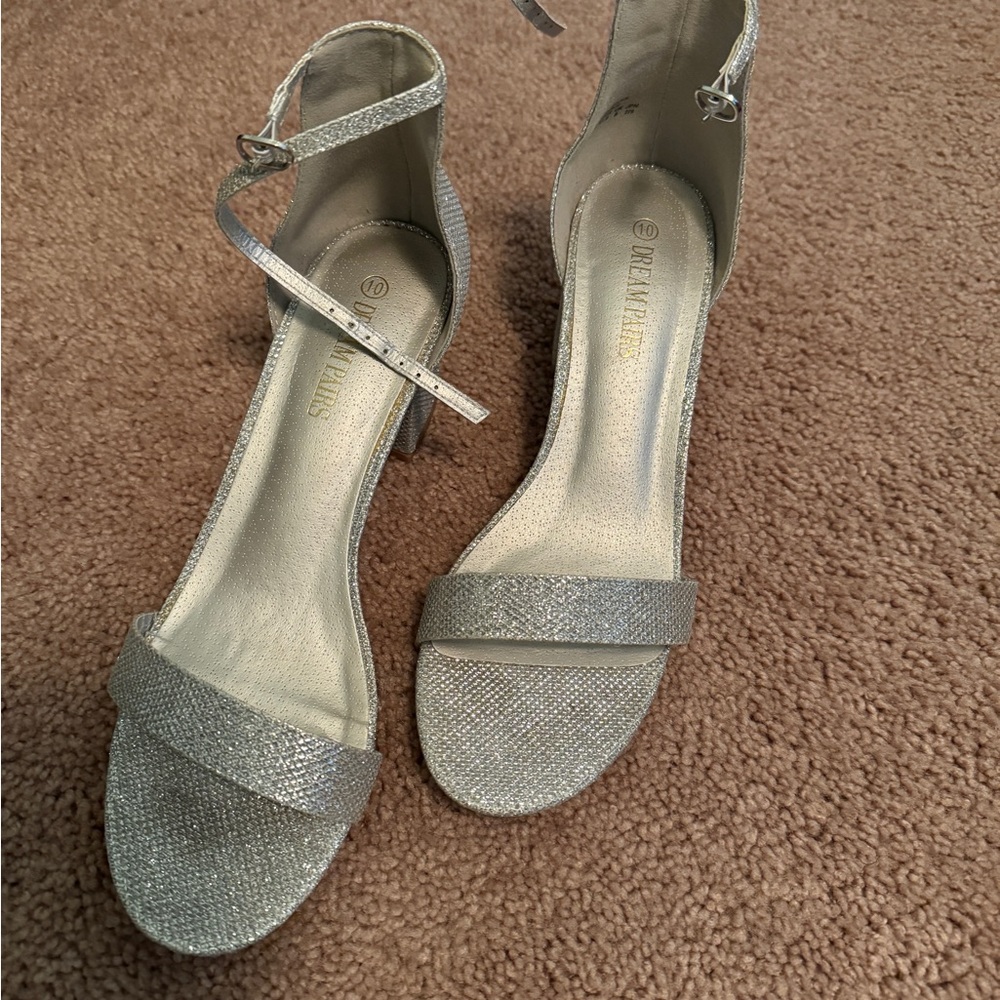 Elegant Silver Women's Heels by Mix No. 6